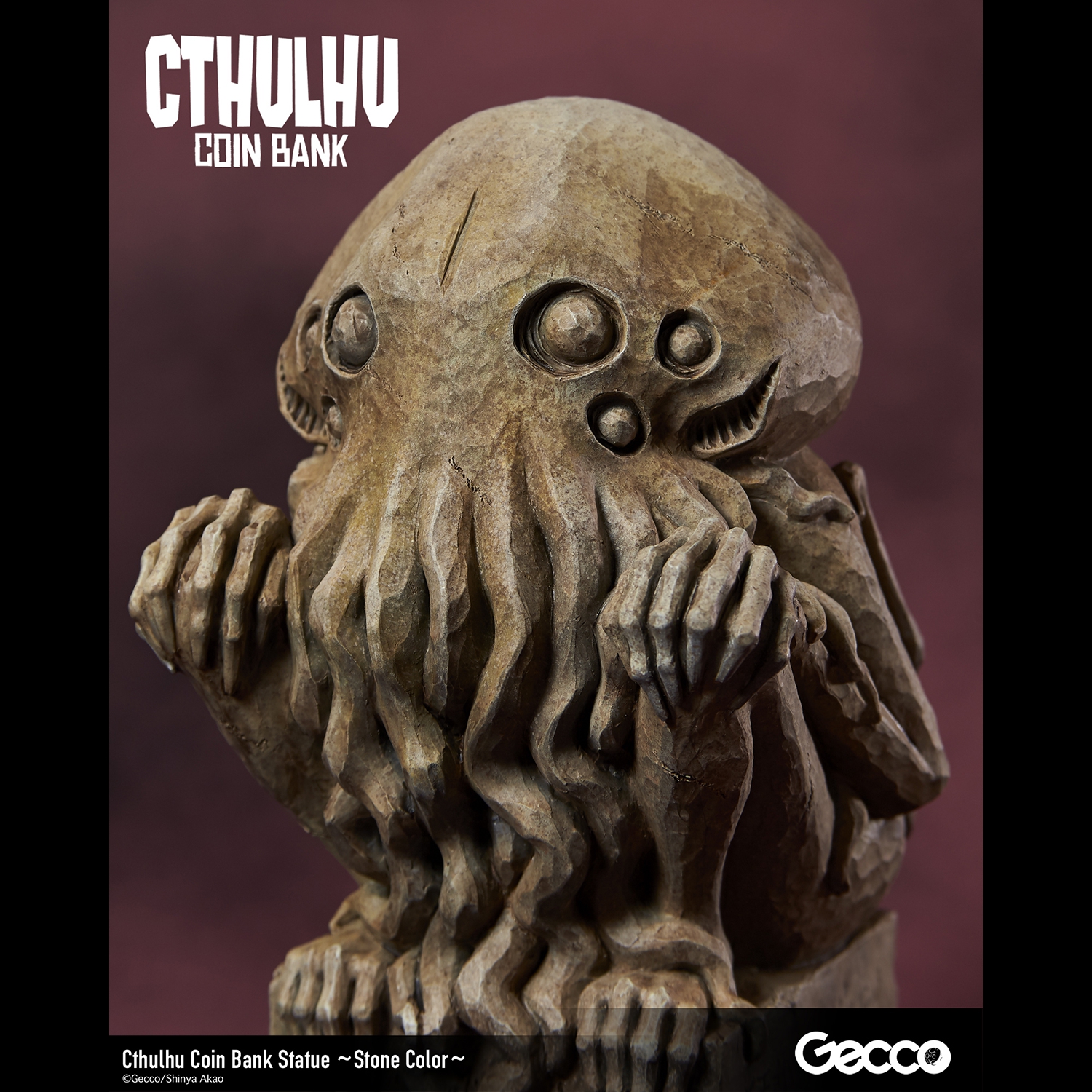 Cthulhu Coin Bank Statue (Stone Color)